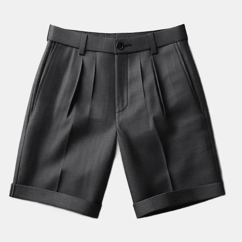 Charcoal Tailored Shorts