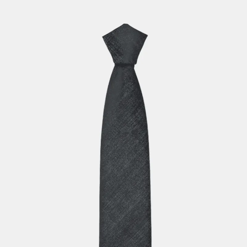Charcoal Knit Tie