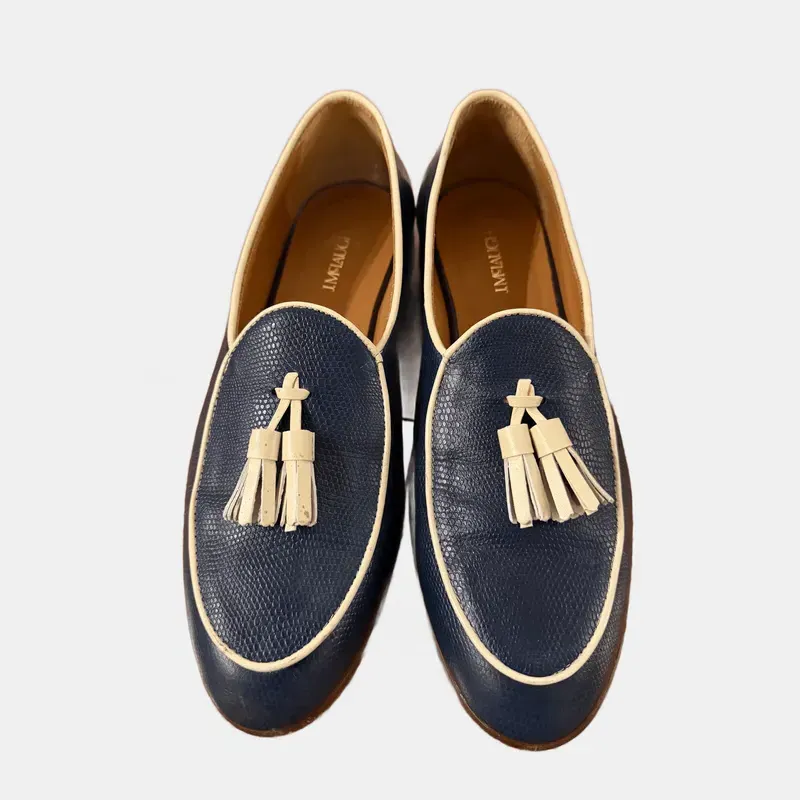 Navy Tassel Loafers by J.McLaughlin