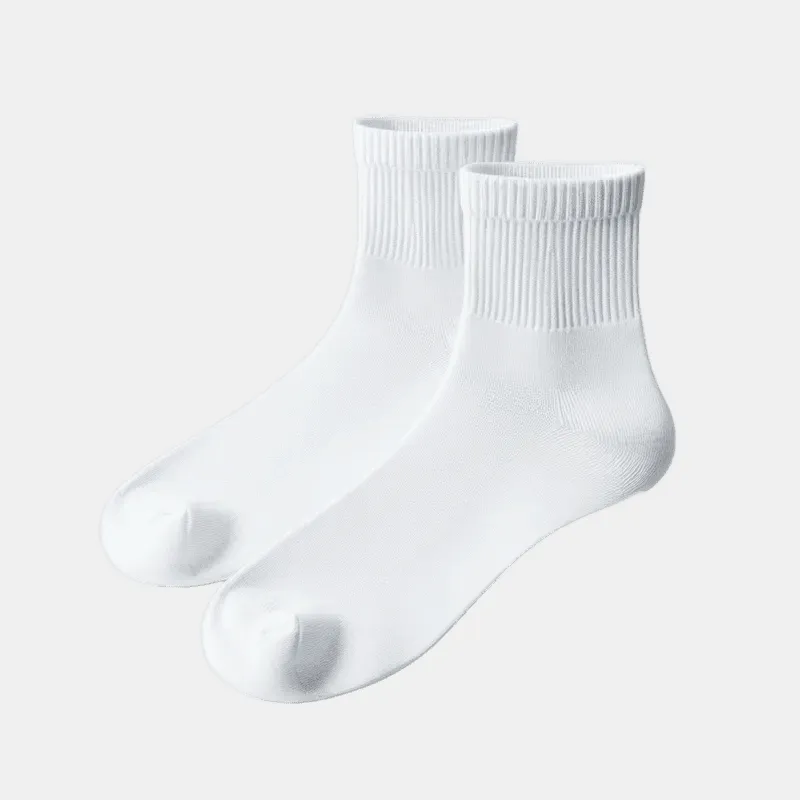 White Crew Socks